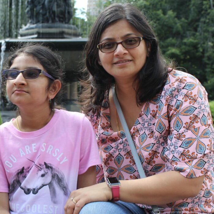 Image of mother and daughter with sunglasses